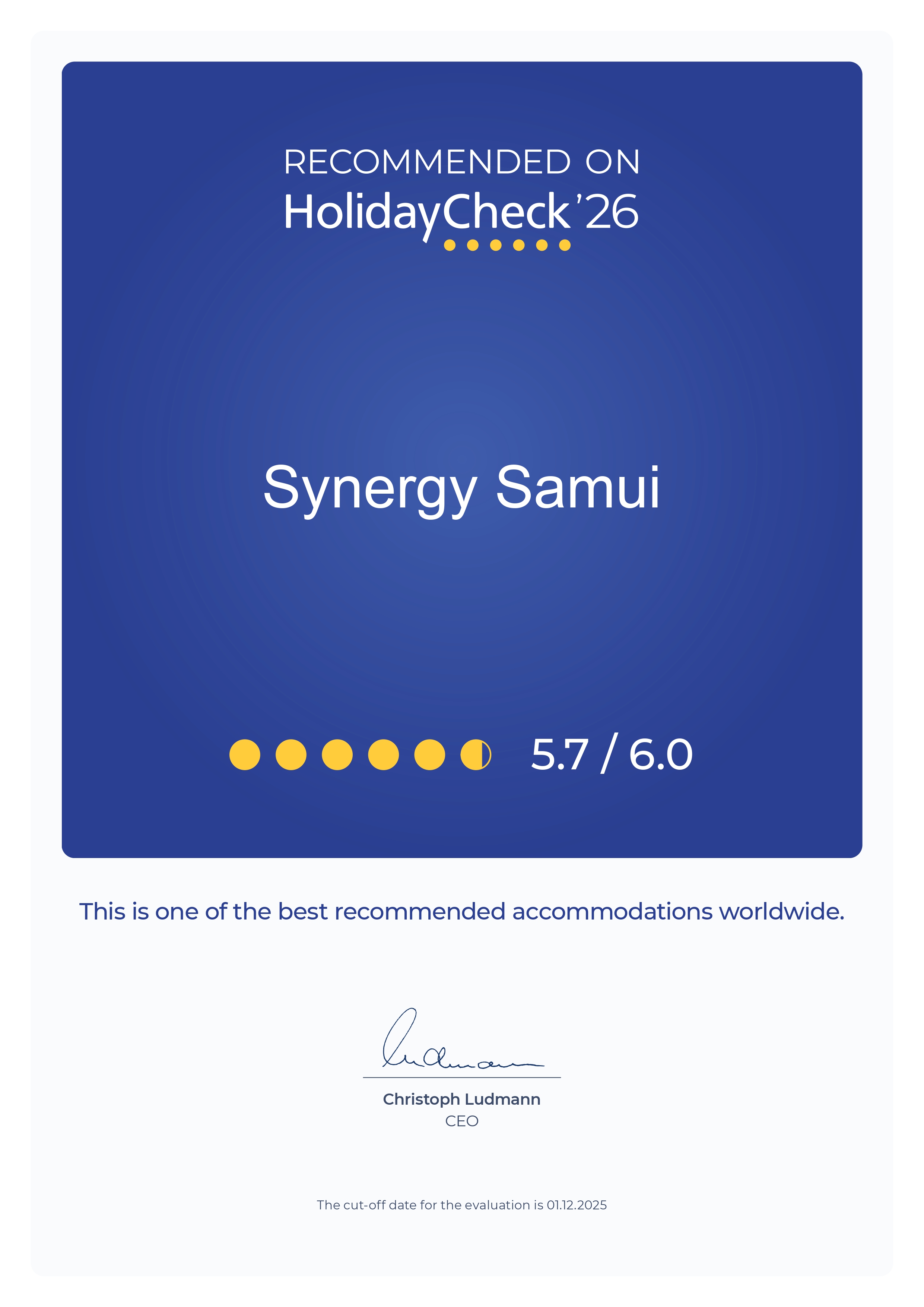 Synergy Samui HolidayCheck 2026
